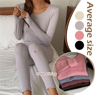 Women's Thermal Underwear Men Winter Clothes Seamless Thick Double