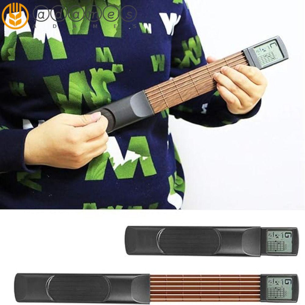 ADAMES Pocket Guitar Chord Trainer, Portable Rotatable Screen Chord