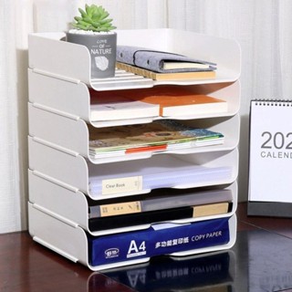 FAVORITEGOODS 1Pcs Desktop File Tray, Stationery Office Book Rack A4 ...