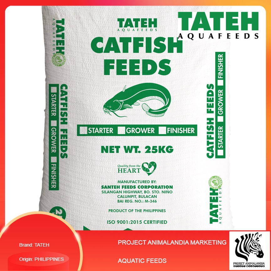 (1000g/1kg) Tateh Catfish feeds Milkfish Tilapia Bangus Hito Feeds ...