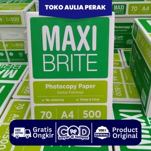 MAXI BRITE HVS A4/F4 PAPER 1 RIM CONTENTS 500 SHEETS | Shopee Philippines