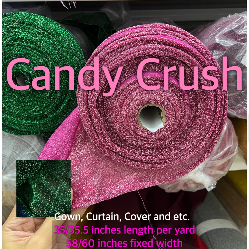 US CANDY CRUSH CLOTH PER YARD 35/35.5 INCHES AND 58/60 INCHES FIXED ...