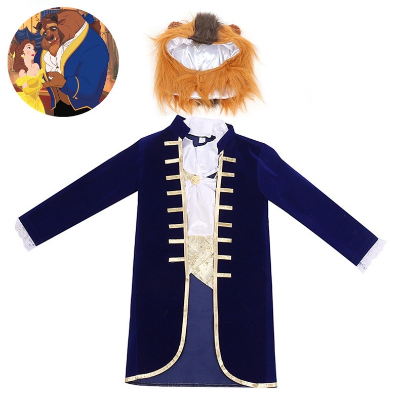 Beast Costume for Kids Beauty and the Beast Princess Belle Halloween  Cosplay Party Prince Dress Up | Shopee Philippines