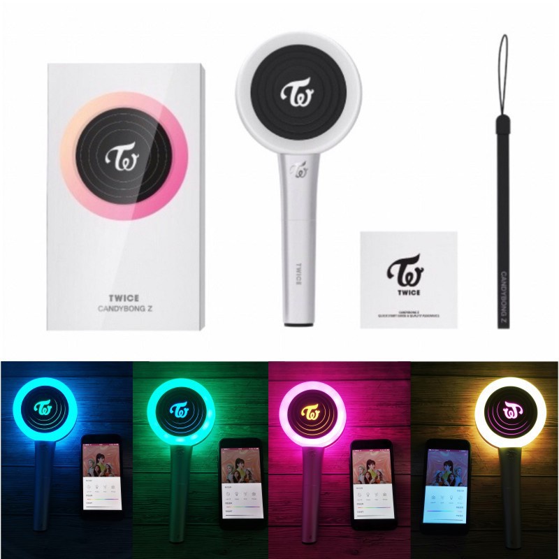 TWICE Secondgeneration Fluorescent Stick CANDY BONG Z Lollipop Hand Light Bluetooth link
