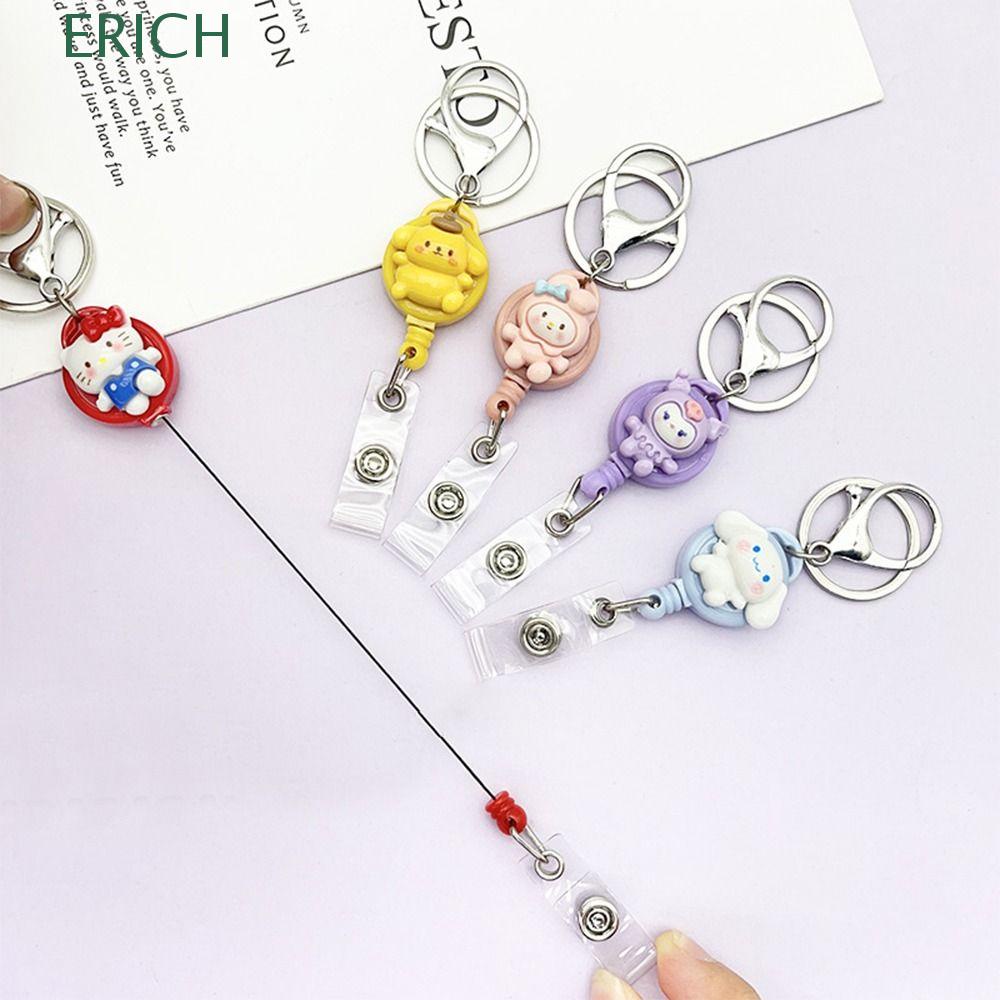 ERICH Badge Reel Holder Kuromi Cartoon Staff Card ID Card Hospital ...