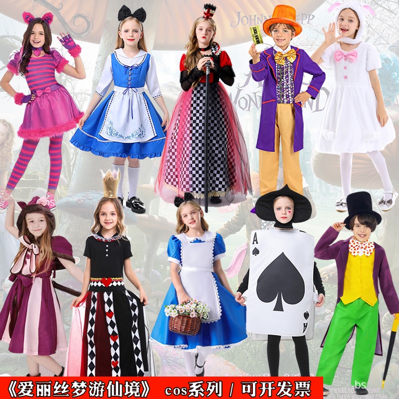Red Queen COS ALICE in Wonderland Costume Mad Hatter Cheshire Cat  Wonderland Rabbit Costume ALICE COS
