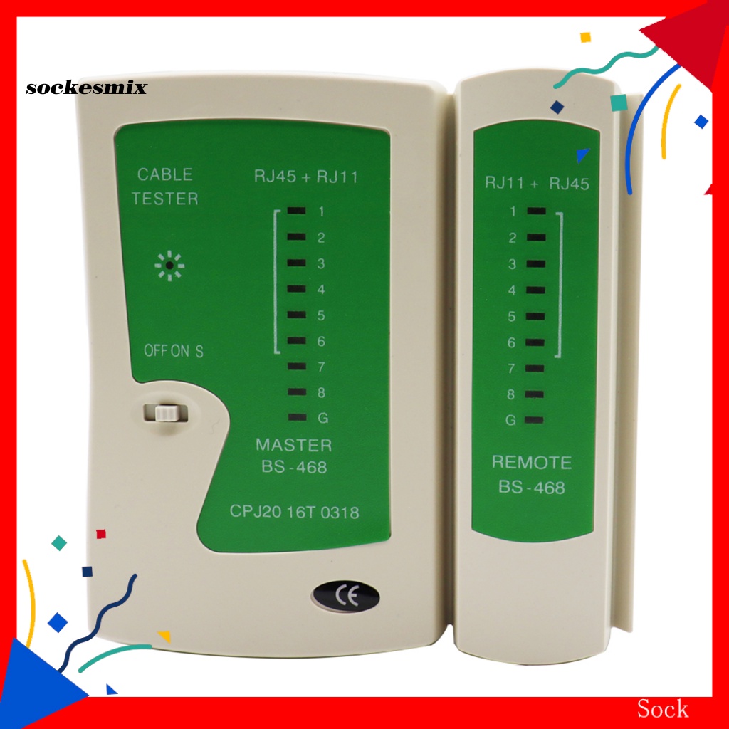 SX Network Tester Multifunctional Automatic Scan Mode 3 Ports RJ45 RJ11