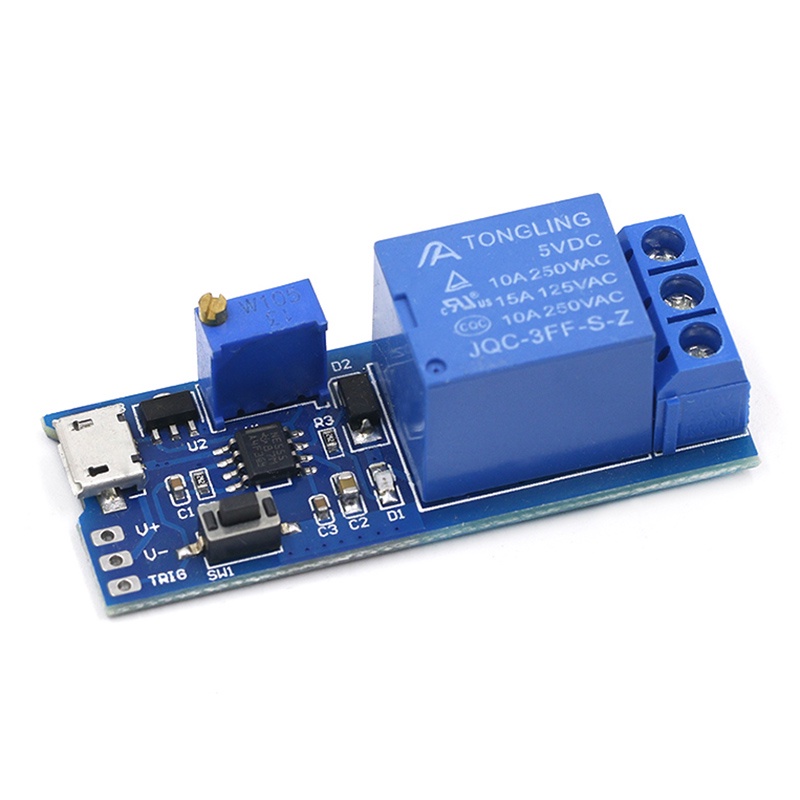 Trigger Delay Switch 5V-30V Micro USB Power Supply Adjustable Delay ...
