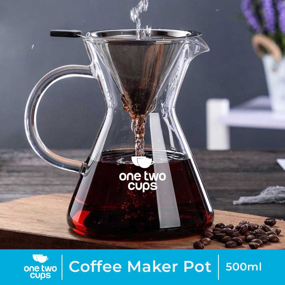 [LTS] One Two Cups Coffee Server Model Chemex Drip Pour Over with