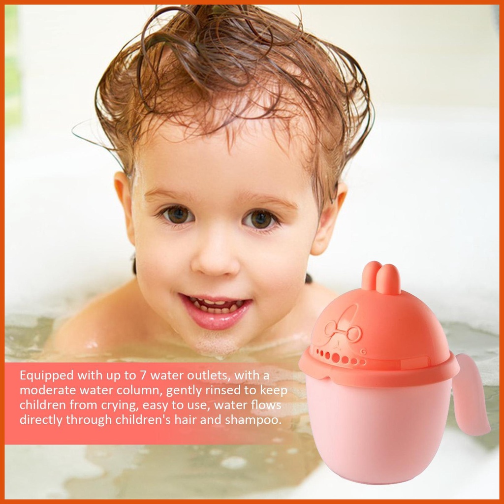 Baby Hair Washing Cup Children Hair Rinse Cup With 7 Water Holes