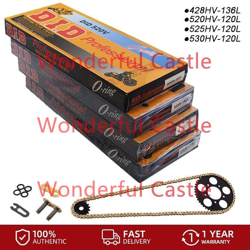 Motorcycle Chain Oil Seal Chain DID ORing 520 525 530 428 Chains 120