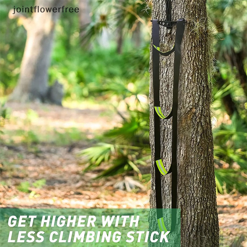 JLPH 3Step Climbing Stick Aider With Durable Carabiners, bing Hung Ladders, Tree Stand Steps