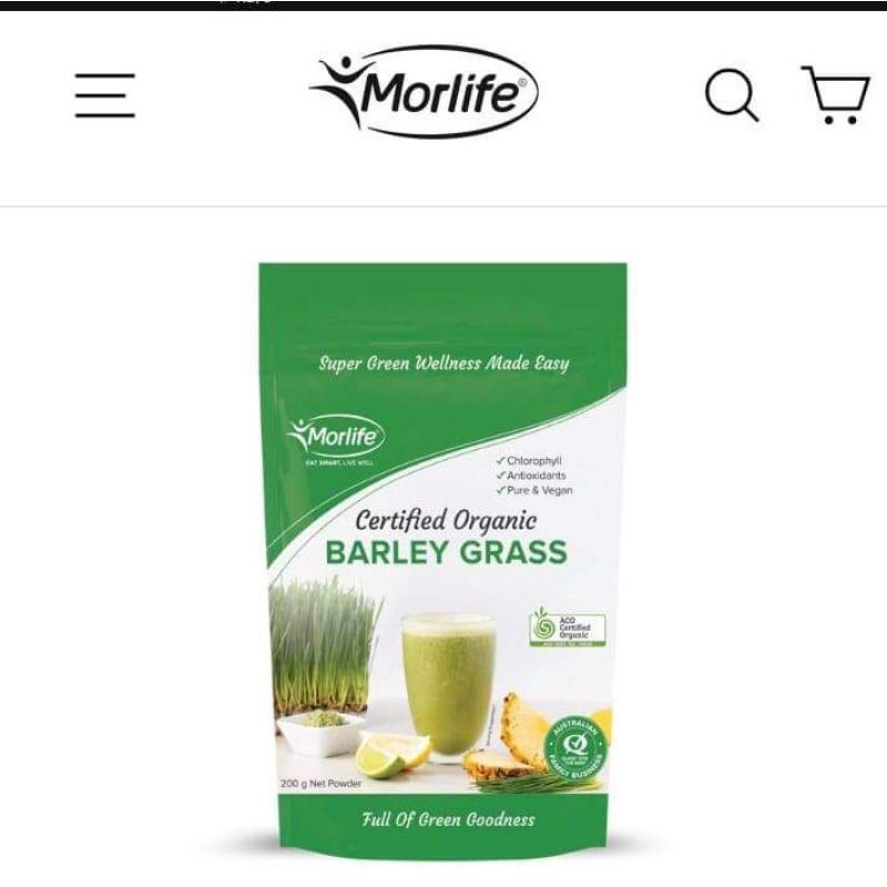 Barley Grass (200g by Morlife) Shopee Philippines