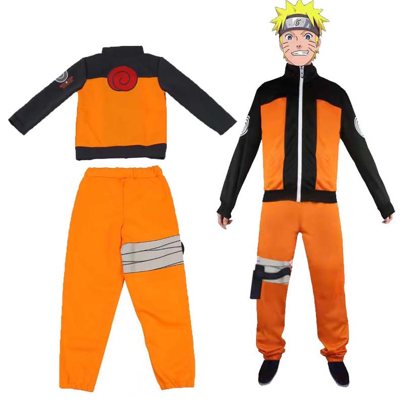 Naruto Costume for Kids Boy Naruto Cosplay Costume Full Set Jacket ...