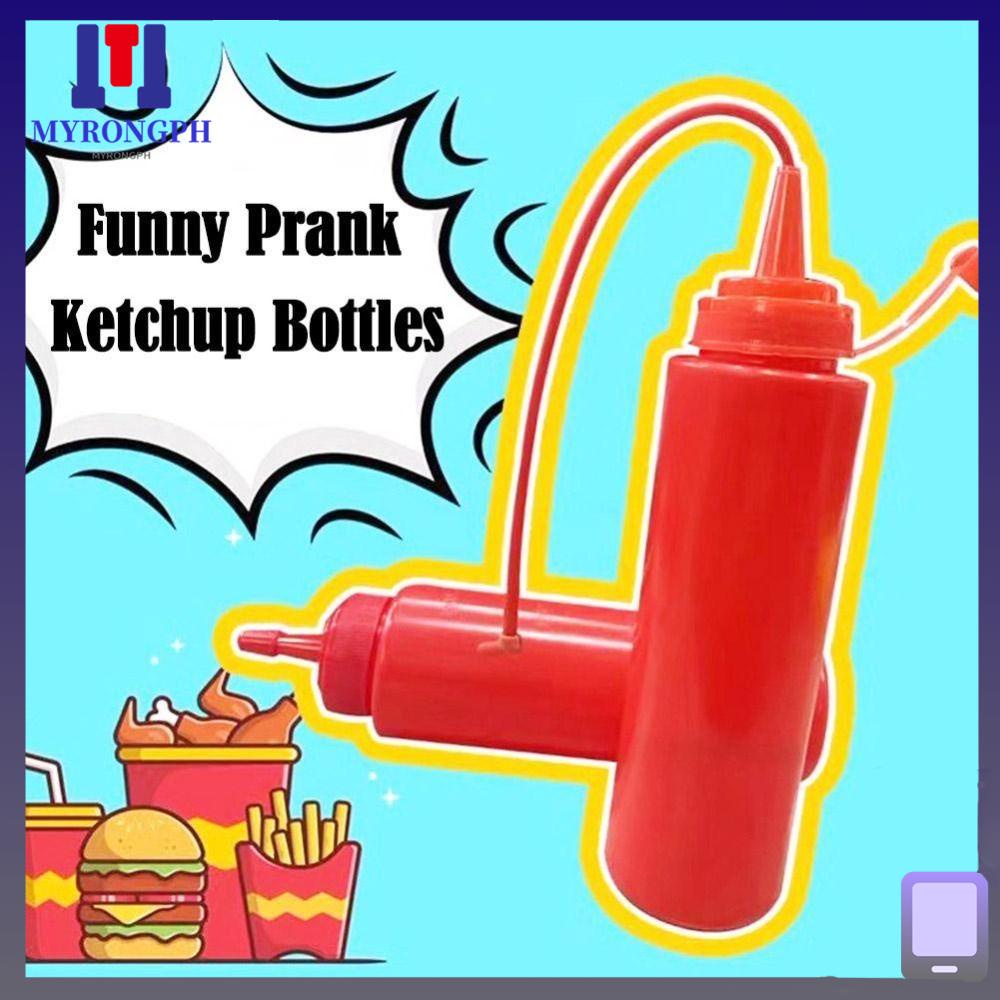 MYRONGPH Ketchup Bottle Toy, Prank Trick Practical Joke Tomato Juice