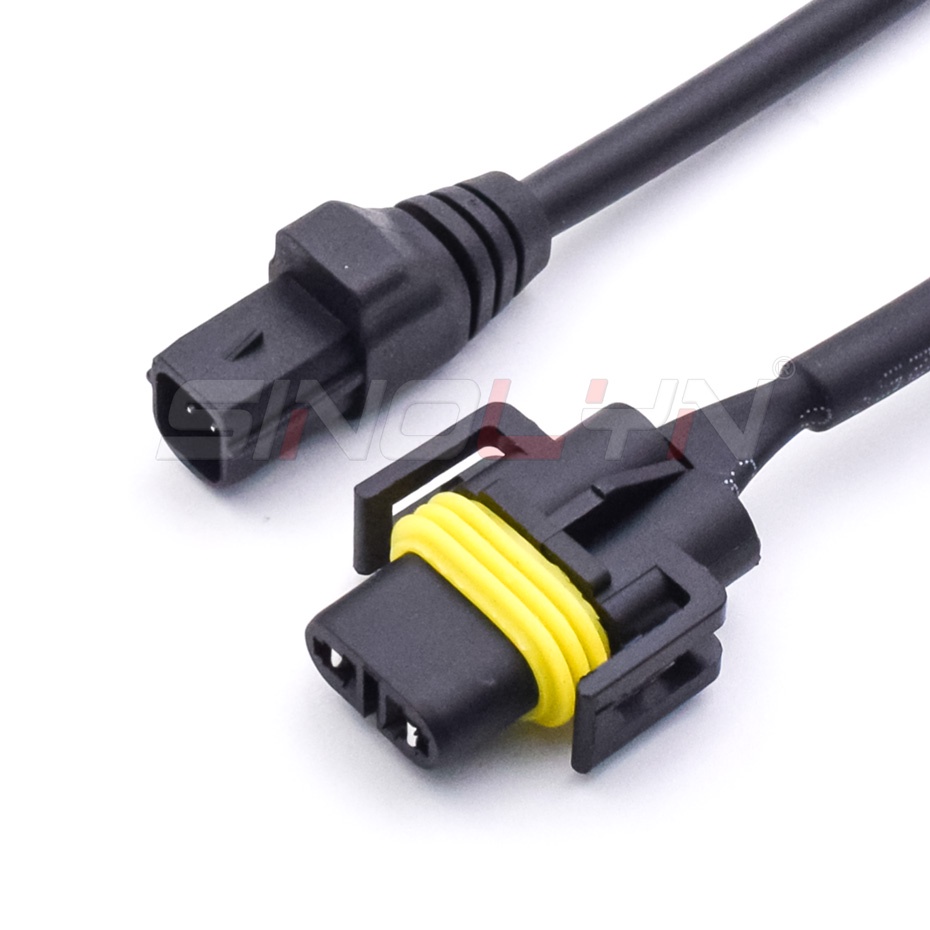 2 Pin Socket Connector For Bi LED Fog Light Retrofit L1B to H11 LED ...