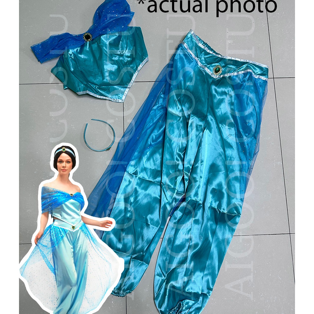 X Disney Princess Jasmine Costume for Women Adults Book Character