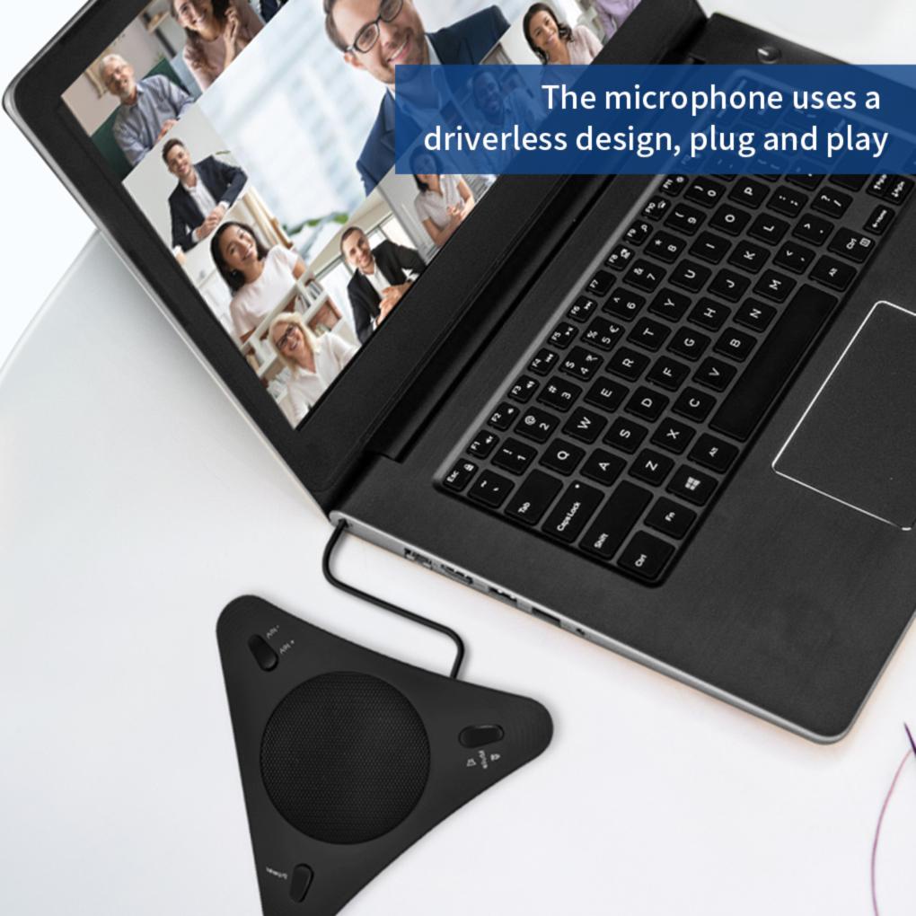 USB Microphone Speaker Home Office Conference Wired Computer Microphone ...