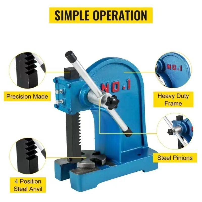 Arbor Press 1 Ton Manual Leverage Mountable Bearings Cast Iron For ...