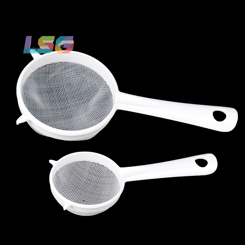 [LSG] Kitchen Handheld Plastic Screen Mesh Tea Leaf Strainer Flour ...