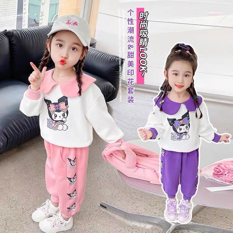 Girls Suit Kuromi Clothes Set Suit Kuromi Shirt Pants Suit Children ...