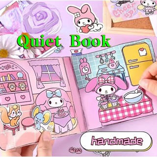 My Melody Quiet Book Kuromi Castle Dollhouse Paper Pochacco Pompompurin ...