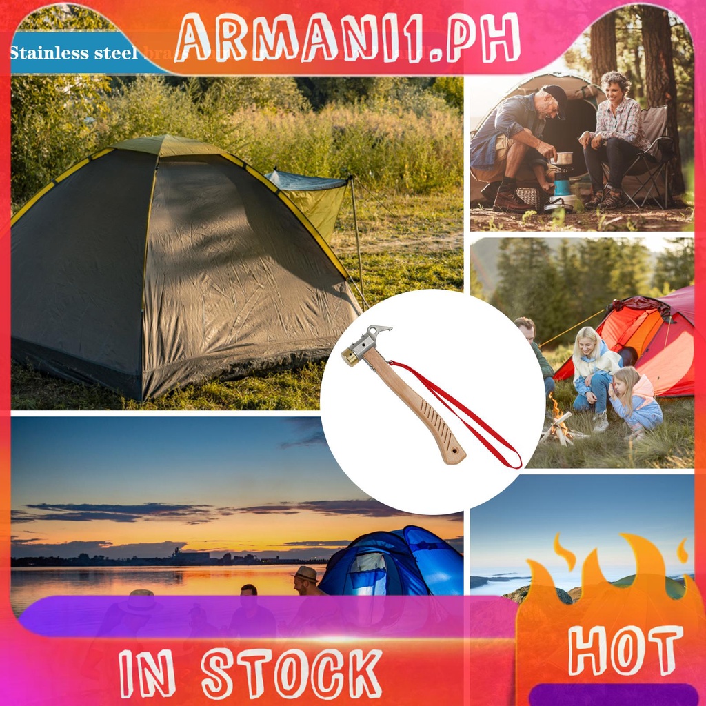 Stainless Steel Canopy Pegs Puller with Bent Handle Multifunctional