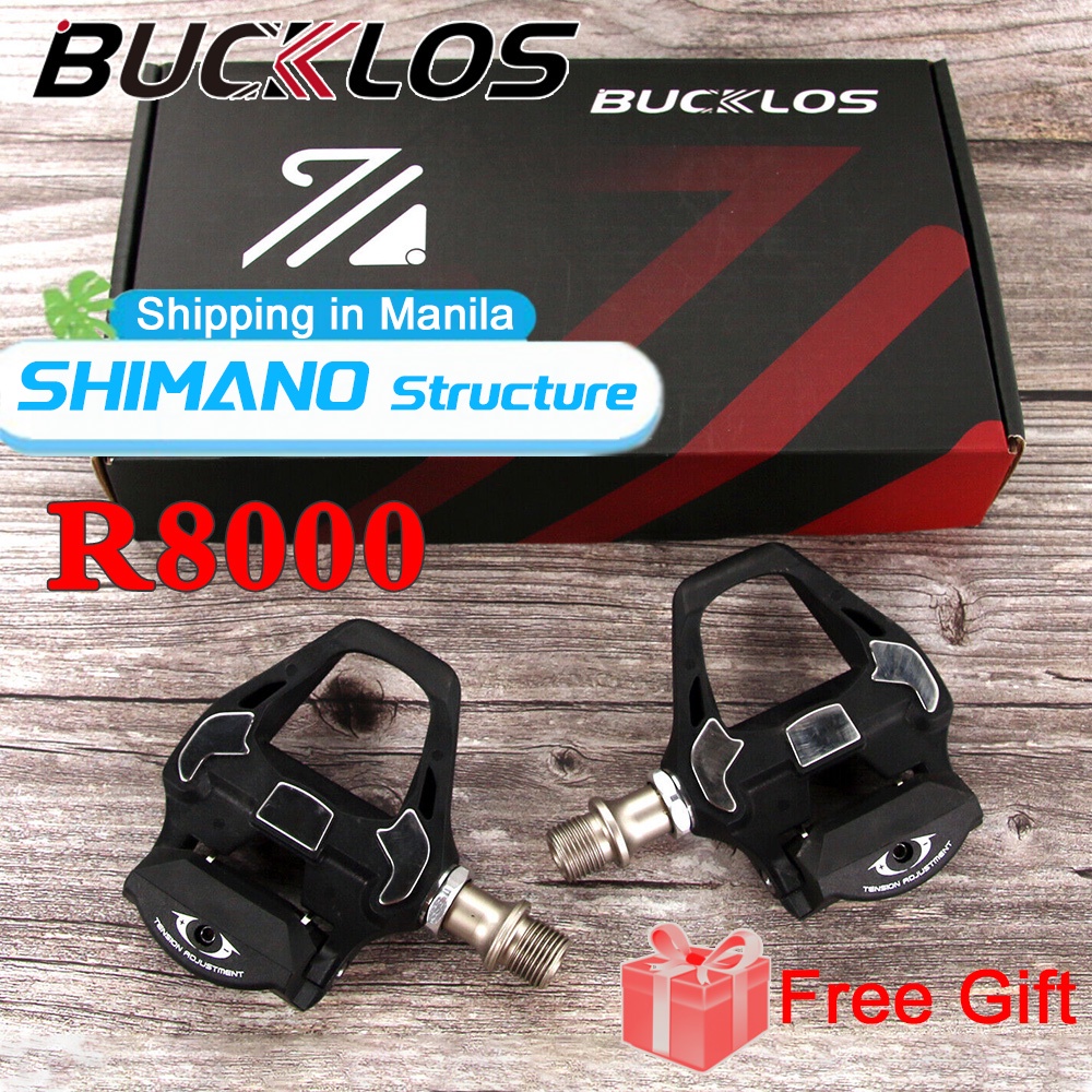 BUCKLOS SHIMANO Cleats Pedal PD-R8000 SPD-SL Road Bike Cleat Pedals ...