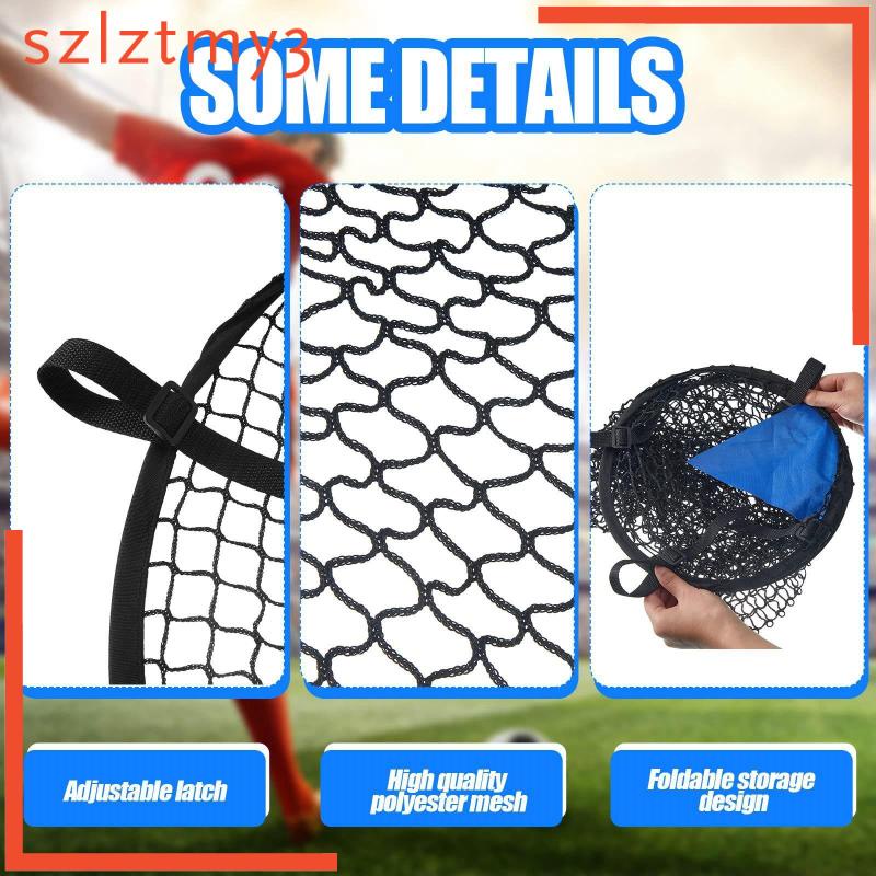 [szlztmy3] Soccer Top Bins Soccer Target Goal Net with Highlighted