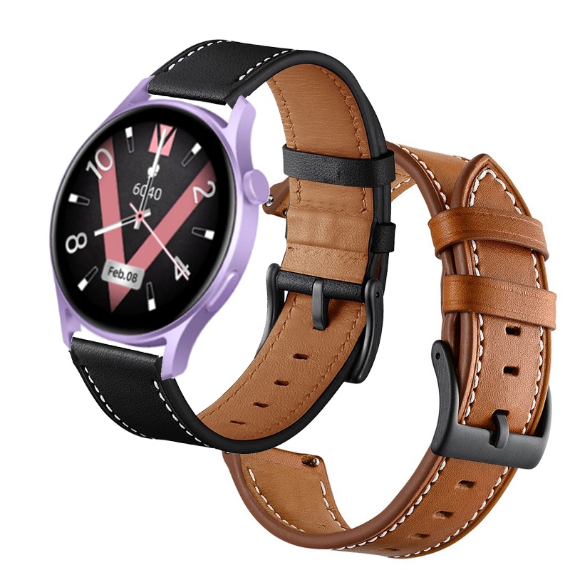 Leather Watch band For Kieslect LORA 2 strap Wristband For Kieslect ...