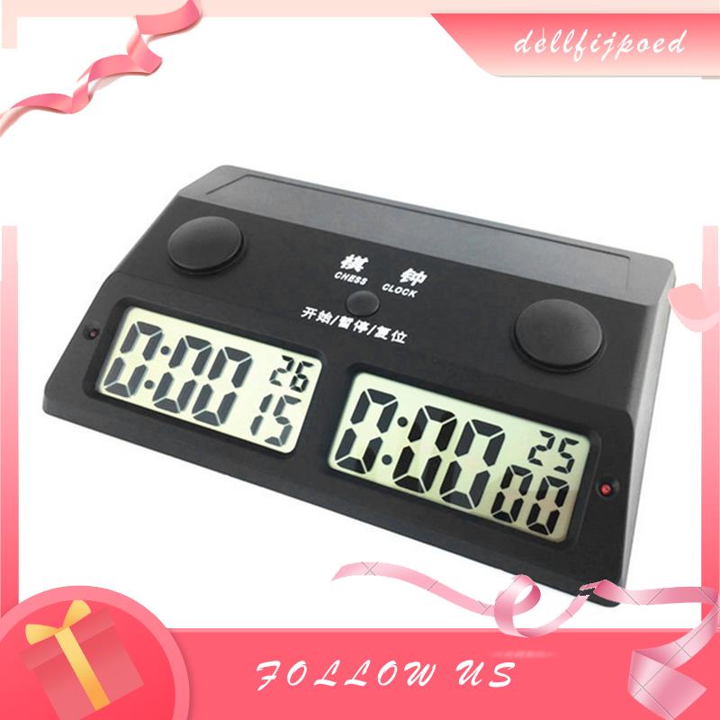 Dellfijpoed Chess Clock Competition Hour Meter Digital Board Game