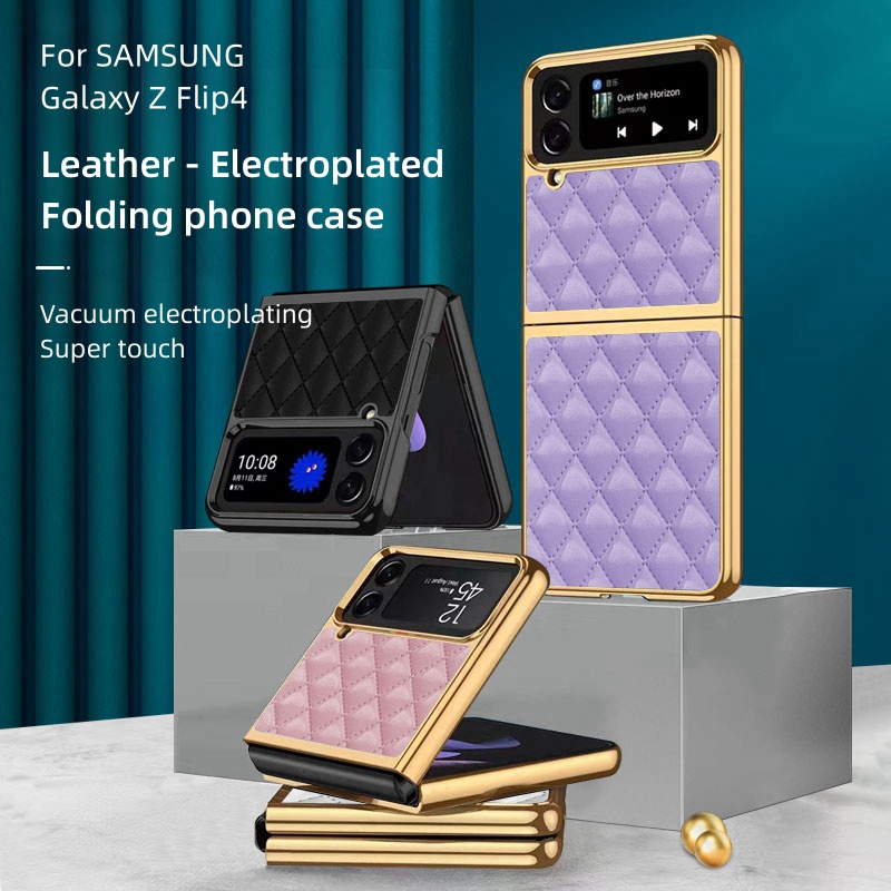 【Fold Case】 For SAMSUNG Z Flip6 Flip5 Flip4 Flip3 Casing Plating