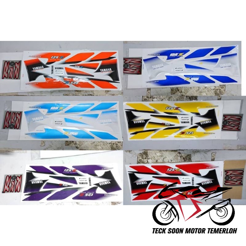 Stiker body stripe cover set (2) yamaha y125z y125zr y125 y 125 TBM ...