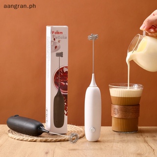 Milk Frother Handheld Mixer Foamer Coffee Maker Egg Beater  Chocolate/Cappuccino Stirrer Mini Portable Blender Kitchen Whisk  Tool(silver）