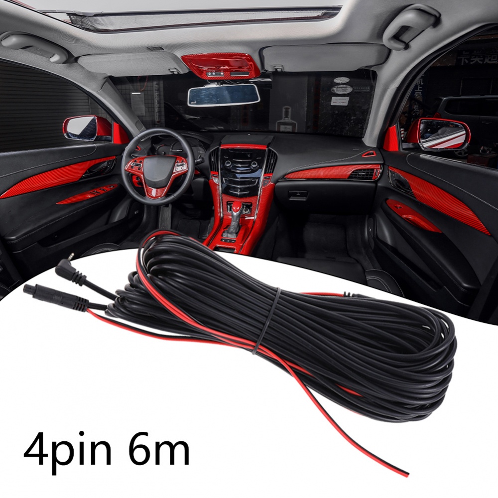 Long lasting 4 Pin Car DVR Dash Camera Cable Extension Wire for Rear