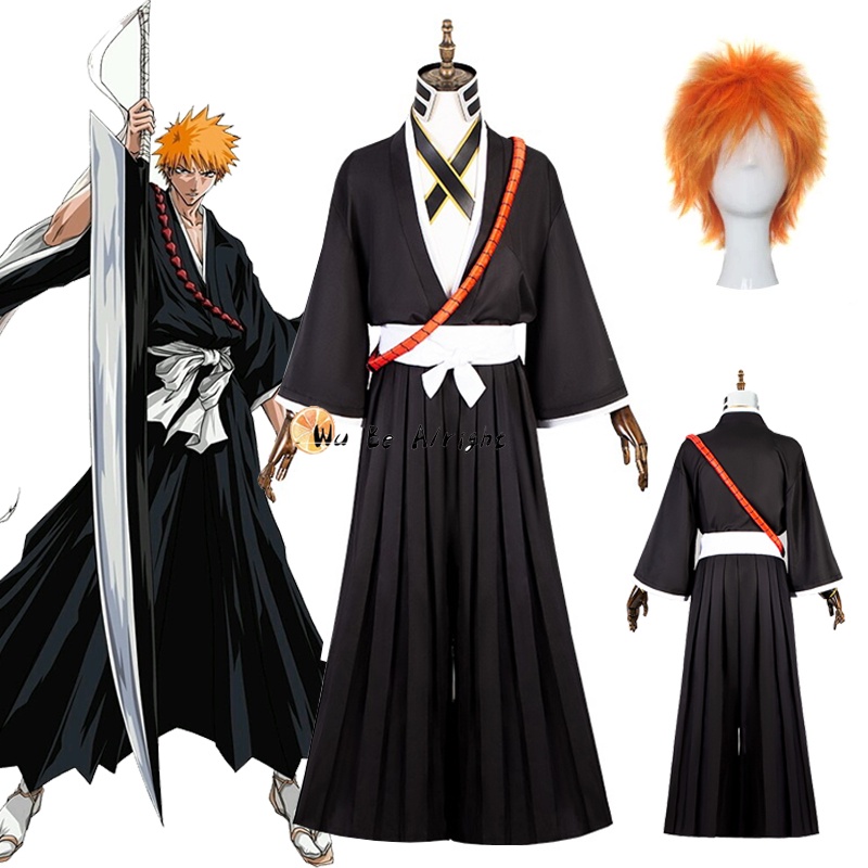 Bleach: Thousand-Year Blood War Arc Ichigo Kurosaki Cosplay Costume Wig ...