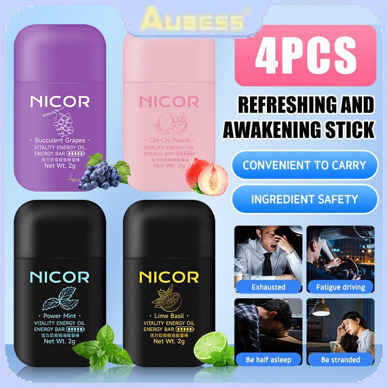 【4pcs】energy Nasal Inhaler Stick Liver Cleansing Nasal Herbal Box ...