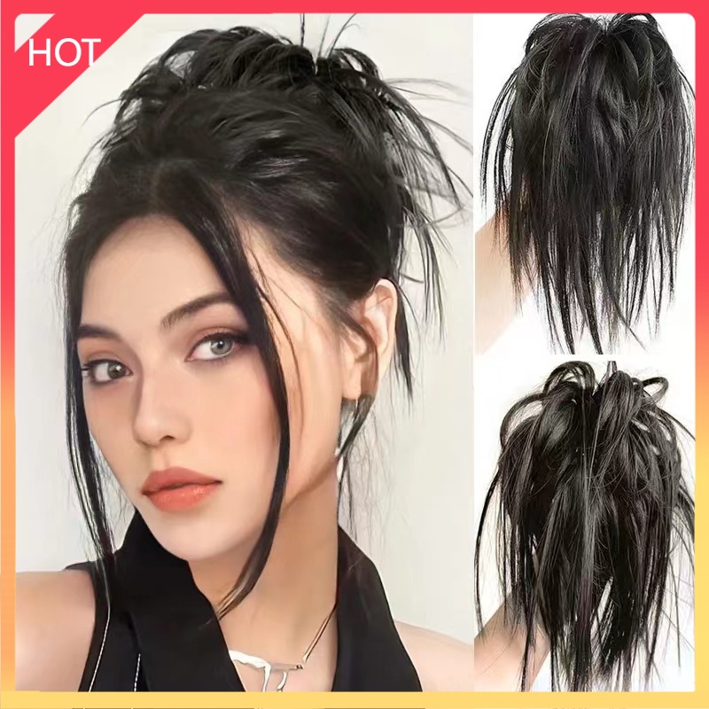 Wigs Extensions Synthetic Messy Chignon Claw Hair Bun Clip In Hair Tail