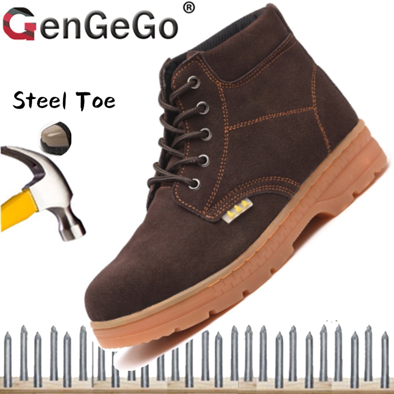 GenGeGo Safety Shoes Steels Toe+Bottom Work Protective Safety Man/Women
