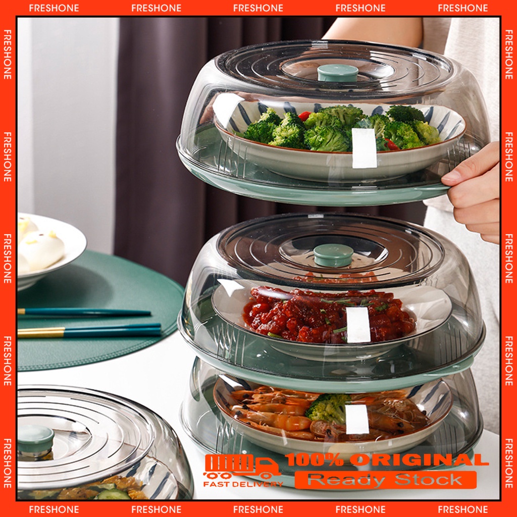 COD Transparent Insulation Dish Cover Multi-Layer Easy-to-Clean Food ...