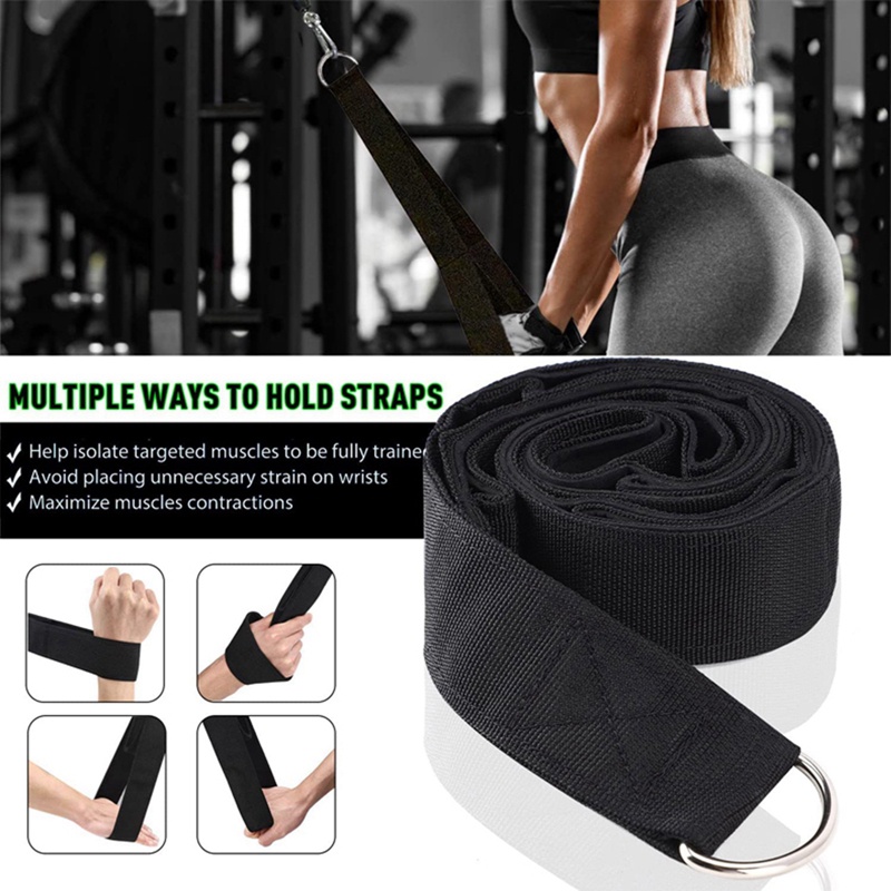 COOLSY Tricep Rope Cable Attachment Gym Pull Down Rope 2 Handles Built ...