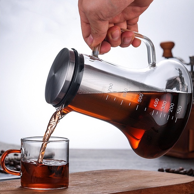 From Manila]Cold Brew Coffee Pot Glass Coffee Maker Cold Brew Tea Pot