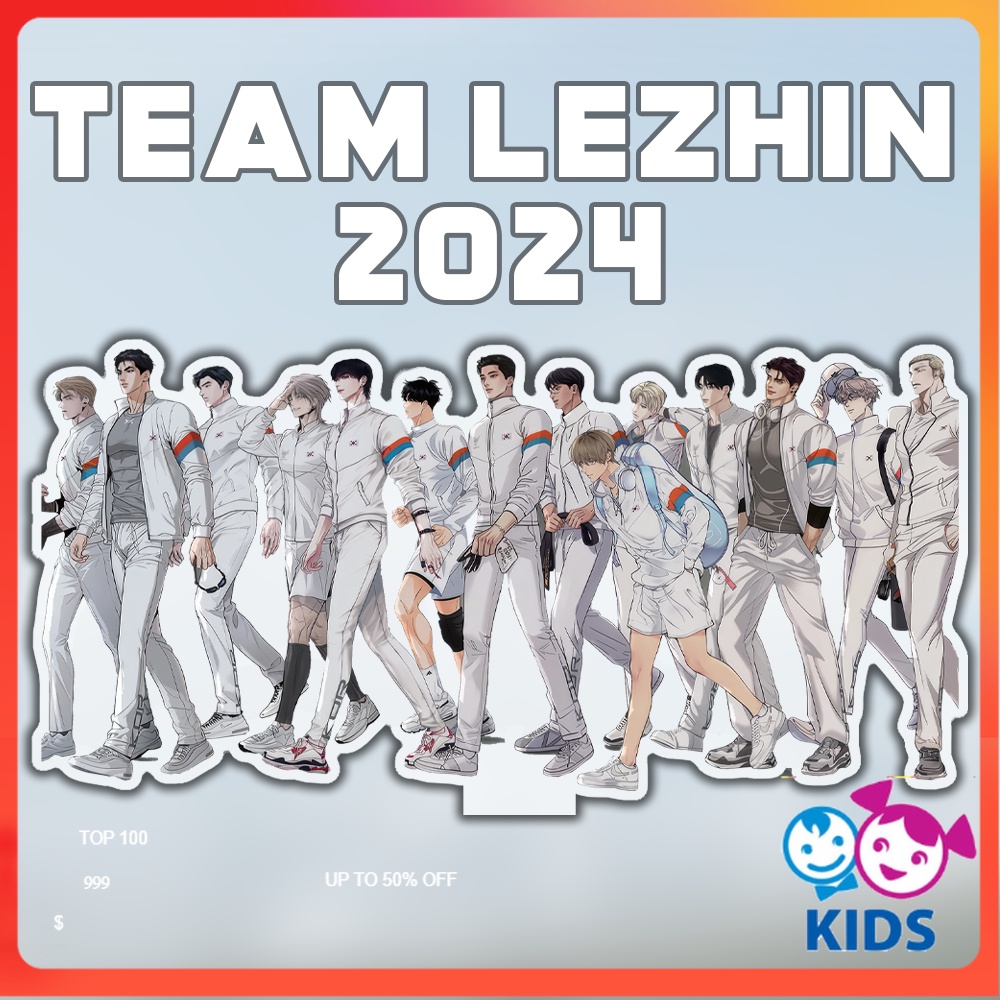 Standee And Manhwa BL Lezhin Bomton Calendar 2024 Season's Greetings