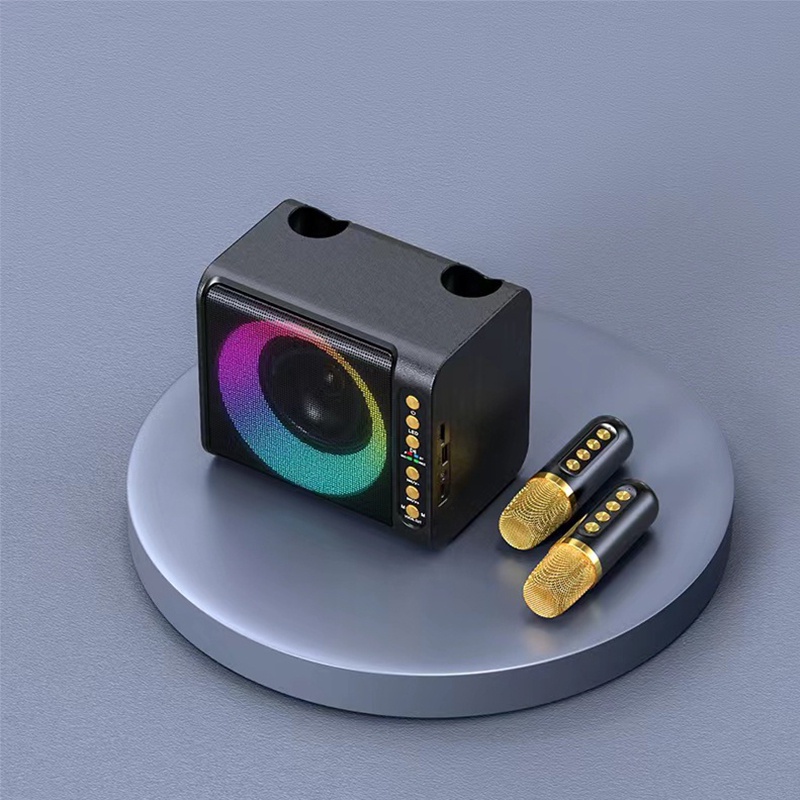 3D stereo amplifier Bluetooth speaker RGB Light wireless Bluetooth dual ...