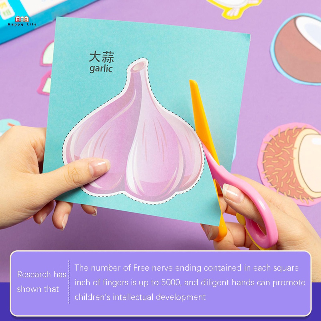 Kindergarten Diy Paper Cuttings Set Daily Necessities Theme Coloring