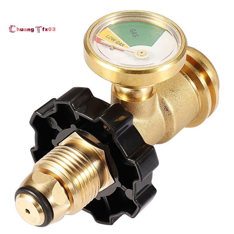 Universal Fit Propane Tank Adapter Converts Pol To Qcc1 Type 1 With Gauge Propane Hose 0366