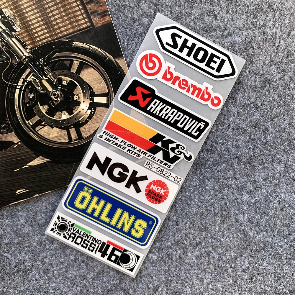 Reflective stickers, motorcycle tail three box helmet modification ...