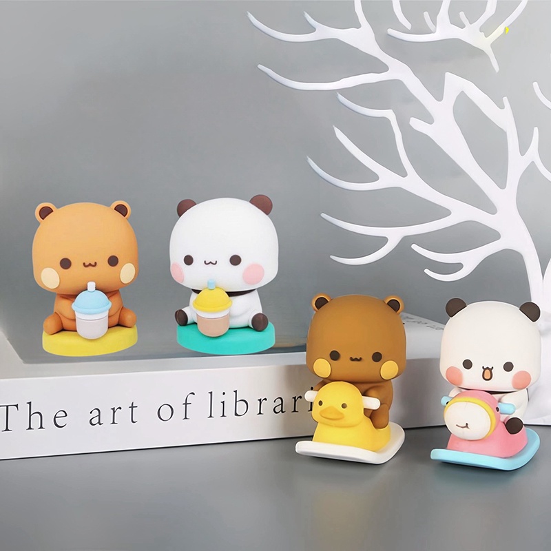 Bubu Yiers Mitao Figure Toys Panda Bubu Dudu Action Figures Kawaii Collectible  Model Doll Toys For Kids
