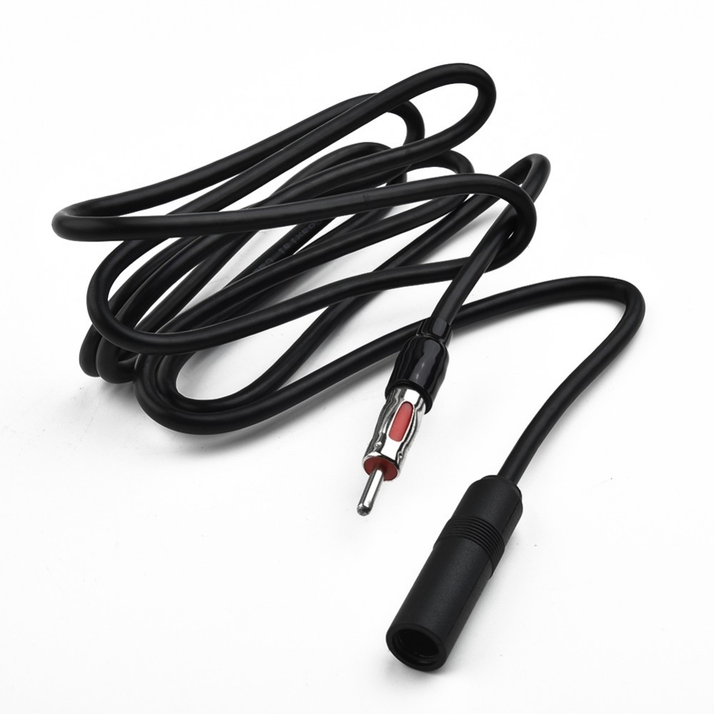 Male to Female Car Cable AM/FM Adapter Antenna Extension Auto Universal ...