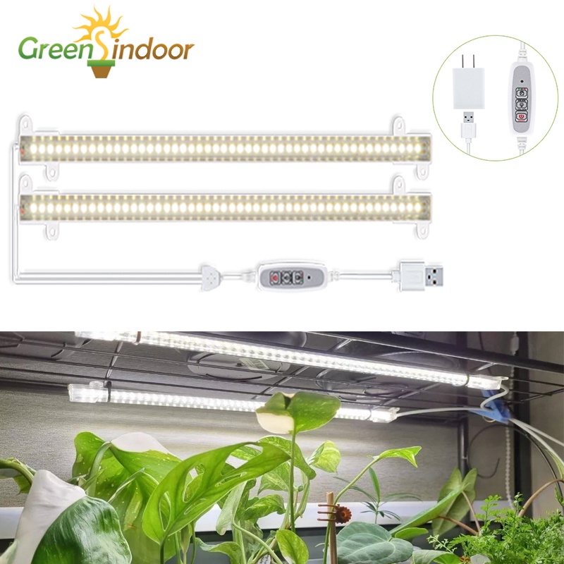 4pcs Led Strip Plant Grow Light Indoor Phyto Lamp 30W Timer Growlight ...